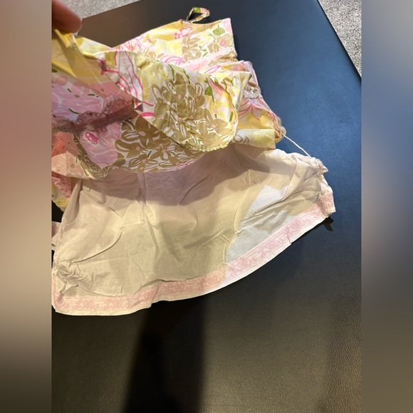 LILLY PULITZER Girls Size 16 Pink Green Floral Sundress - Picture 8 of 11